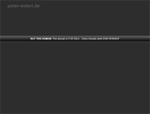 Tablet Screenshot of peter-esterl.de